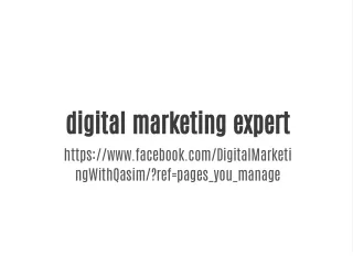 digital marketing expert