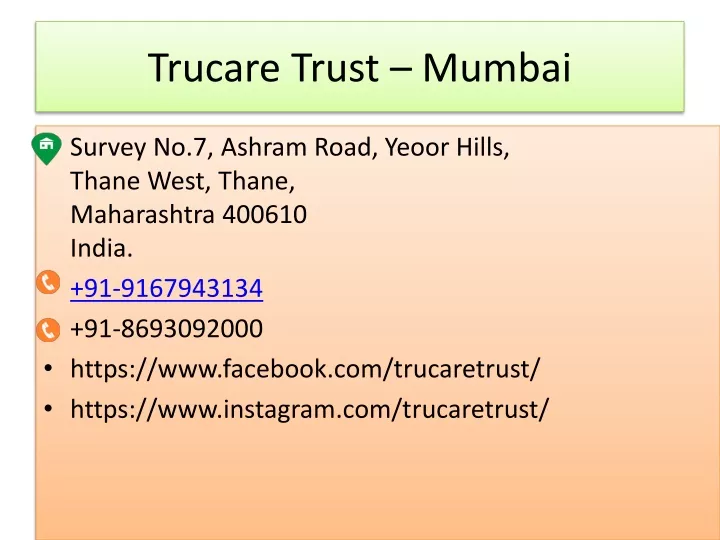 trucare trust mumbai