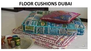 Floor Cushions In Dubai
