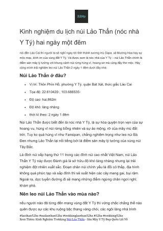 kinh nghi m du l ch n i l o th n n c nh
