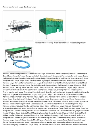 perusahaan keranda mayat bandung harga