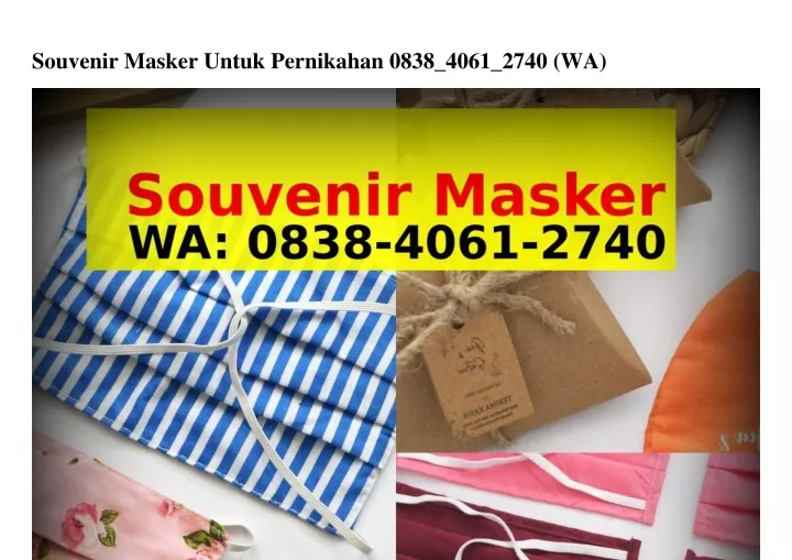 souvenir masker untuk pernikahan 0838 4061 2740 wa