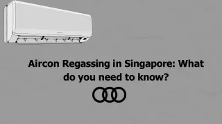 Aircon Regassing in Singapore What do you need to know
