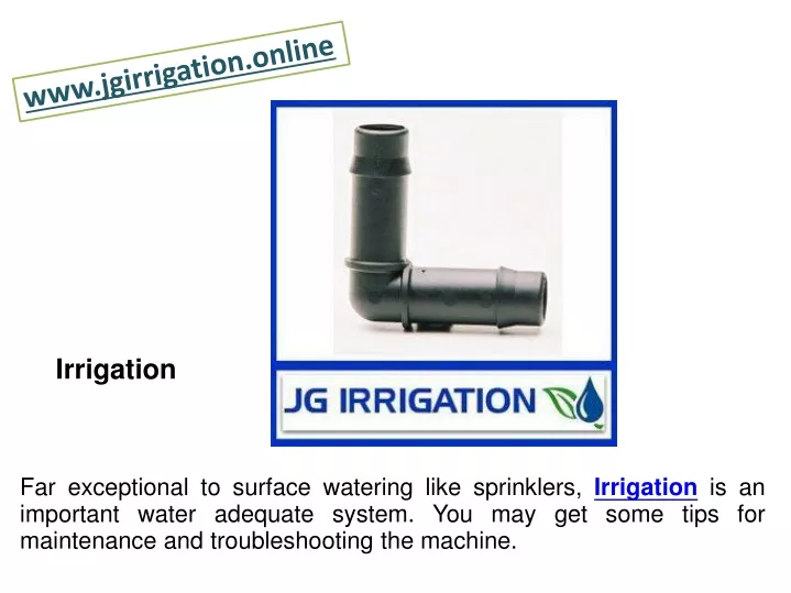 www jgirrigation online