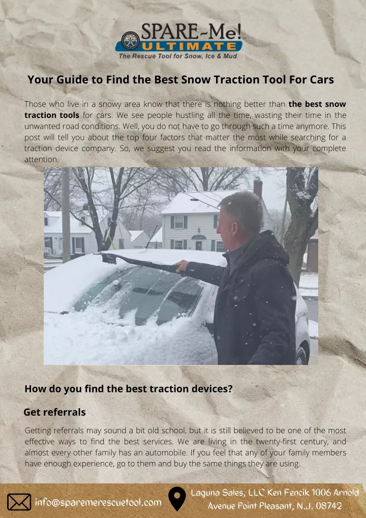 your guide to find the best snow traction tool