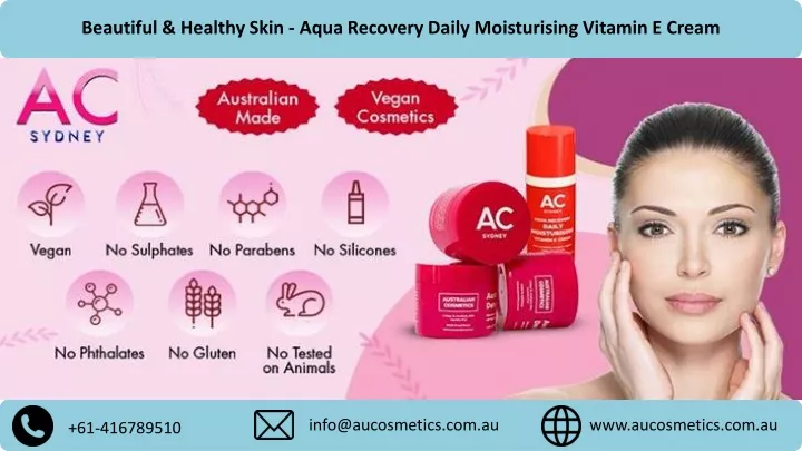 beautiful healthy skin aqua recovery daily