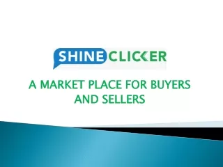 a market place for buyers and sellers