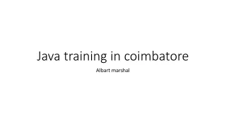 Java training in coimbatore