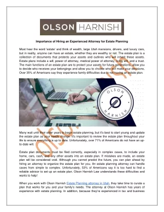 importance of hiring an experienced attorney