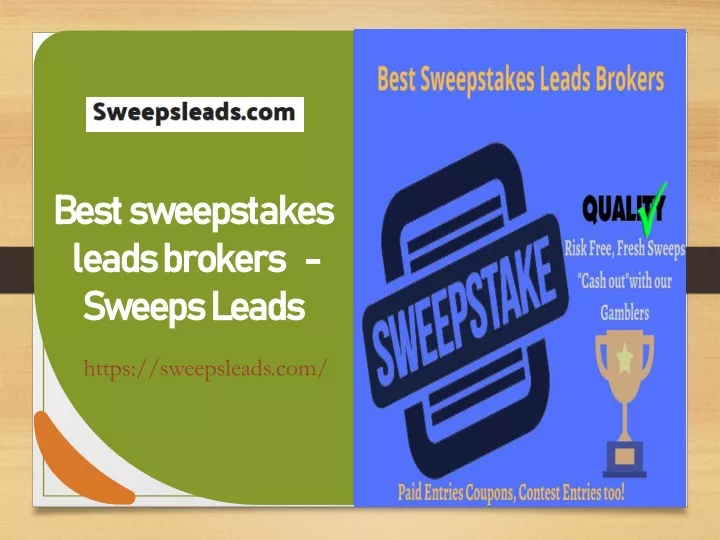 best sweepstakes leads brokers sweeps leads