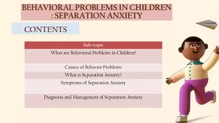 Behavioral Problems in children