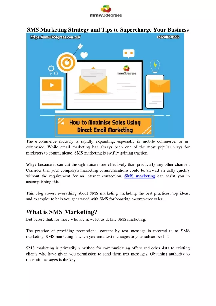 sms marketing strategy and tips to supercharge