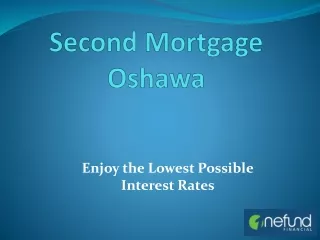 Second Mortgage Oshawa