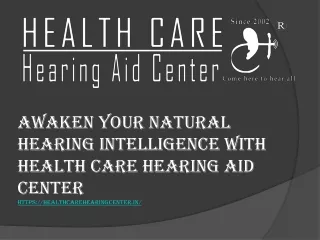 awaken your natural hearing intelligence with