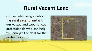 Rural Vacant Land