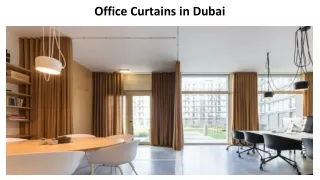 office curtains in dubai