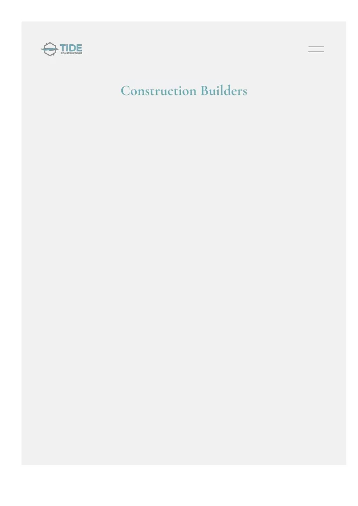 construction builders