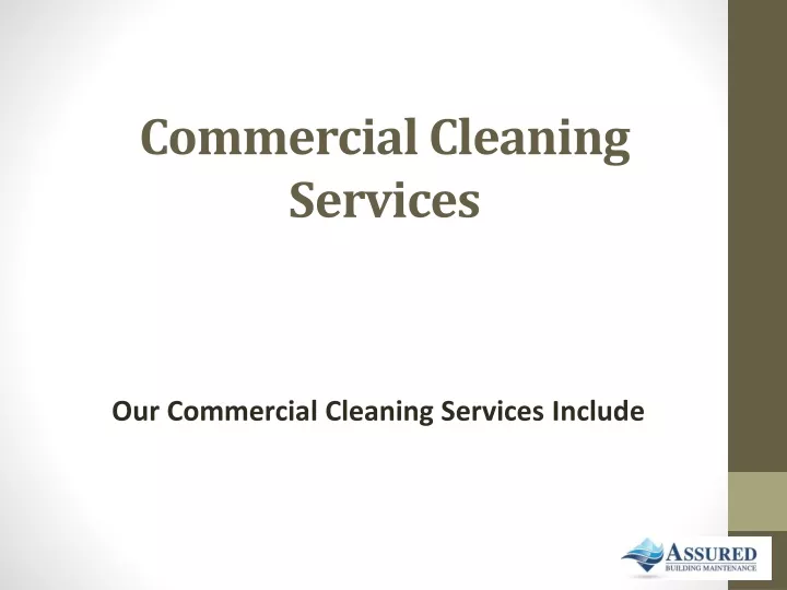 commercial cleaning services