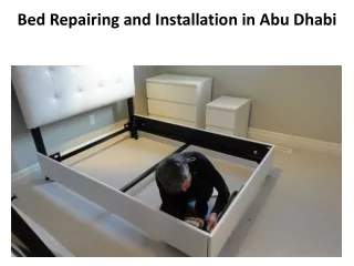 Bed Repairing and Installation in Abu Dhabi
