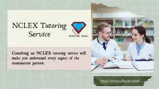 The Great  NCLEX Tutoring Service by Man of Heal