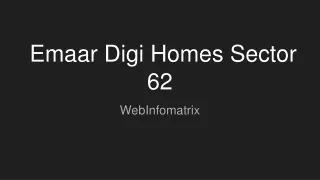 emaar digi homes sector 62