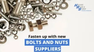 Fasten up with new Bolts and Nuts Suppliers | Halifax Rack & Screw