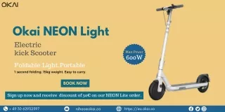 Okai NEON Light Electric Kick Scooter