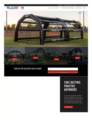 Inflatable Baseball Batting Cage