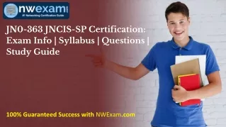JN0-363 JNCIS-SP Certification: Exam Info | Syllabus | Questions | Study Guide