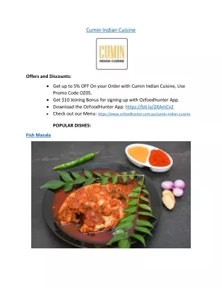 Cumin Indian Cuisine