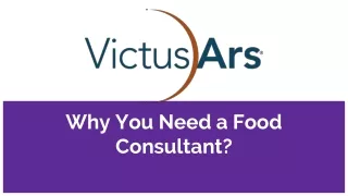 why you need a food consultant