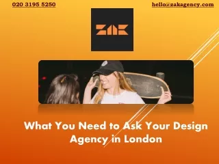 What You Need to Ask Your Design Agency in London