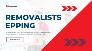 Removalists Epping - Urban Movers