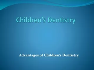 children dentistry cd