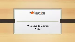 welcome to cowork venue