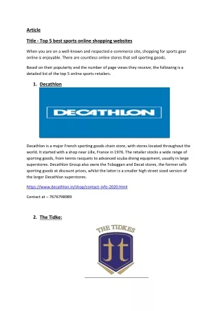 article