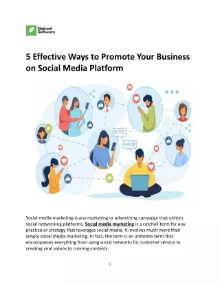 5 Effective Ways to Promote Your Business on Social Media Platform