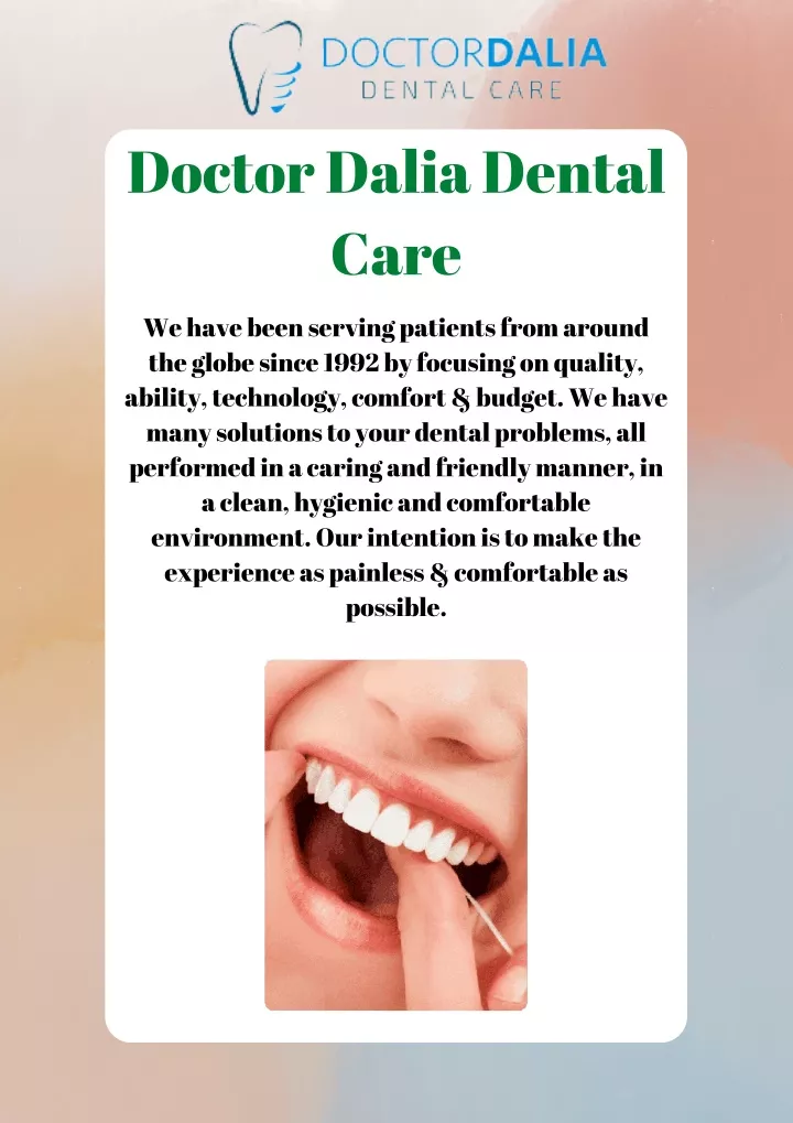 doctor dalia dental care