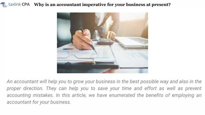 why is an accountant imperative for your business