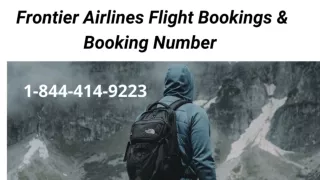 1-844-414-9223 Frontier Airlines Flight Booking Number