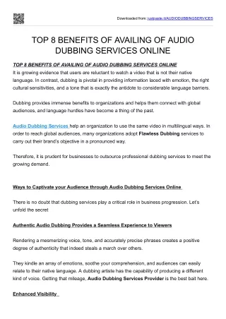 downloaded from justpaste it audiodubbingservices