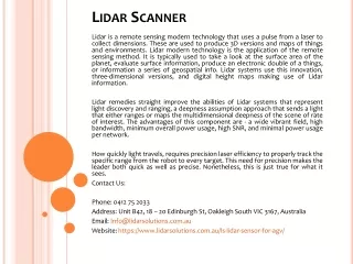 lidar scanner