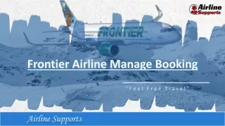 frontier airline manage booking
