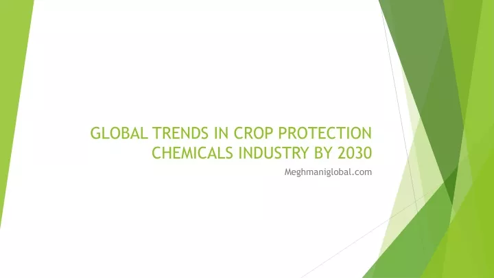 global trends in crop protection chemicals industry by 2030