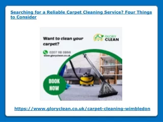 searching for a reliable carpet cleaning service