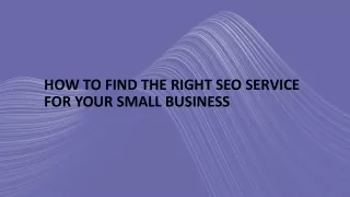 how to find the right seo service for your small business