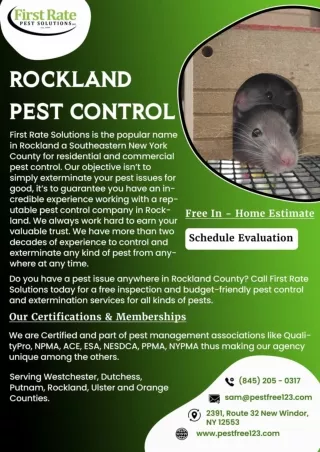 Rockland Pest control Rockland