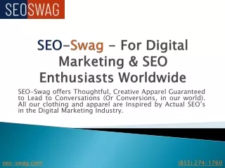 seo swag for digital marketing seo enthusiasts worldwide
