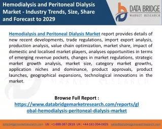 hemodialysis and peritoneal dialysis market
