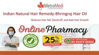 Indian Natural Hair Remedy-Bhringraj Hair Oil
